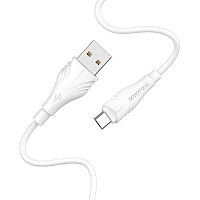 Кабель USB - Micro BOROFONE BX18 (белый) 1м
