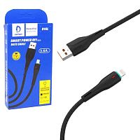 Кабель USB - Lightning DENMEN D16L 3.6A (черный) 1м