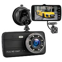 Автомобильный видеорегистратор A-22 HD + 2 камеры (черный)