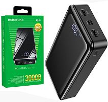 Портативный аккумулятор BOROFONE BJ8 30000 mAh (черный)
