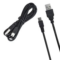 Кабель USB - Mini USB D10 - черный 1м