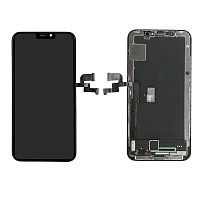 Дисплей для iPhone XS в сборе с проклейкой (черный) Hard OLED