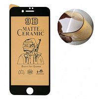 Защитное стекло Матовое Ceramics iPhone 7/8/SE 2020 (черный) 