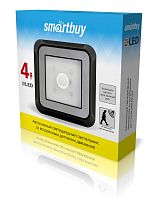 Светодиодный фонарь с датчиком движения и света 4 LED SmartBuy 4AAA черный (SBF-4-K)