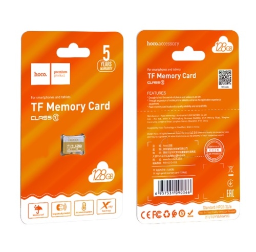 Micro SDHC карта памяти HOCO 128ГБ Class 10
