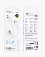 Кабель Lightning -TypeC BOROFONE BX116 PD 27W (белый) 1м