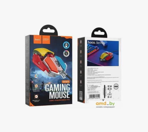 Мышь игровая проводная HOCO DI55 (разноцветная)