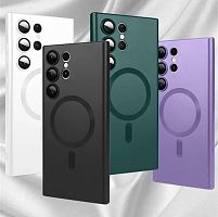 Чехол глянцевый Samsung S23 Plus с Magsafe (черный) 