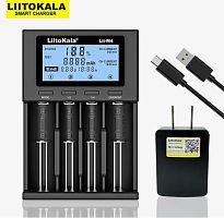 Зарядное устройство USB на 4 АКБ 18650 LiitoKala Lii-M4 Type-C (тест АКБ)