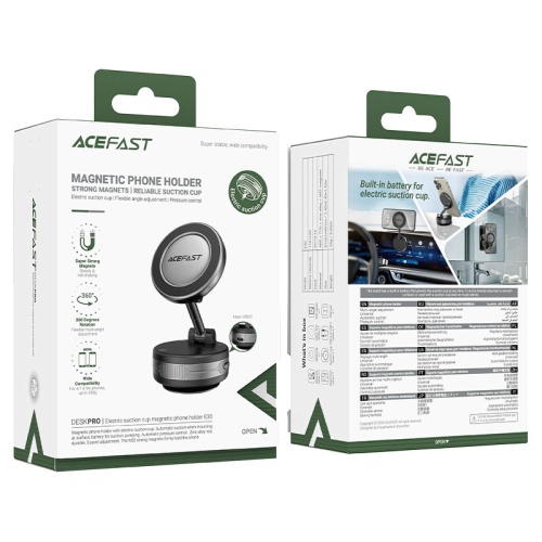 Автомобильный держатель для телефона ACEFAST E30 Magnetic (серый)