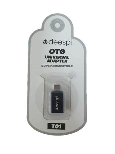 OTG переходник Deespi T01 Type-C на USB (черный)