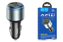 Автомобильный адаптер питания HOCO NZ9 QC 3.0+PD+PD 95W (черный)