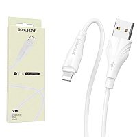 Кабель USB - Lightning BOROFONE BX18 (белый) 2м
