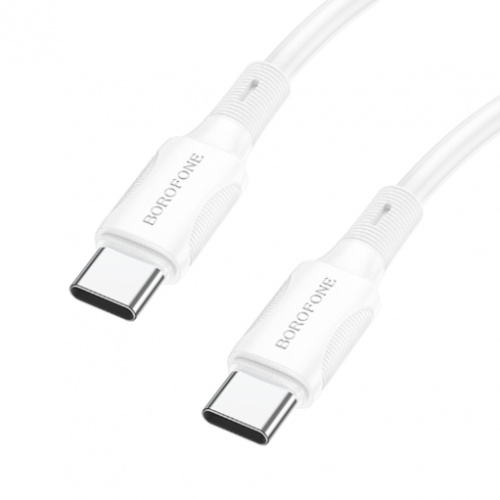 Кабель TypeC - TypeC BOROFONE BX83 60W Silicone (черный) 1м фото 2