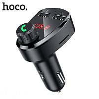 Автомобильный FM-трансмиттер HOCO DE24 Bluetooth (черный)
