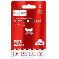 Micro SDHC карта памяти HOCO 16ГБ Class 10