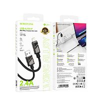 Кабель USB - Lightning BOROFONE BU54 (черный) 1м