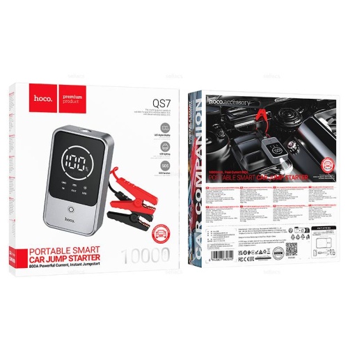Пуско-зарядное устройство для авто HOCO QS7 10000 mAh (черный) фото 3