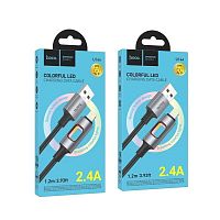 Кабель USB - Lightning HOCO U144 (черный) 1м