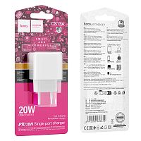 Сетевой адаптер питания HOCO CS13A 1C PD20W, 3A (белый)