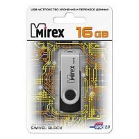 USB карта памяти 16ГБ Mirex Swivel Black (13600-FMURUS16)