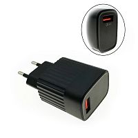 Сетевое зарядное устройство LP XQ25 5V/3.1A 1USB QC3.0 18W Black без упаковки