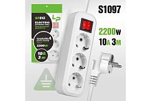 Сетевой фильтр LP SF513 С/З с переключателем (белый) 3м