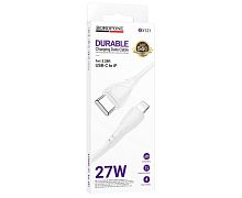 Кабель Lightning -TypeC BOROFONE BX121 27W (белый) 1м