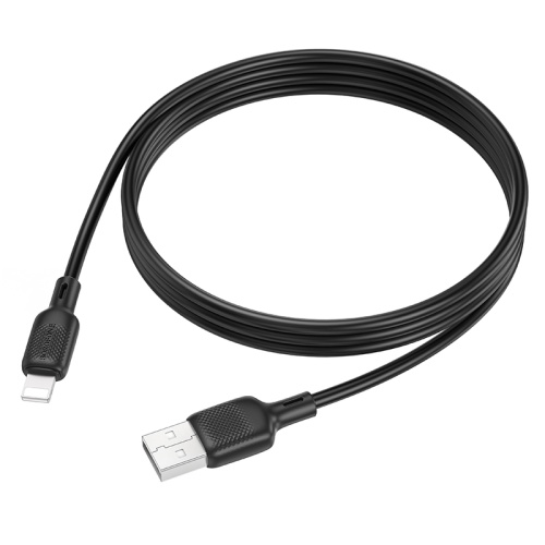 Кабель USB - Lightning BOROFONE BX113 Silicone (черный) 1м фото 2