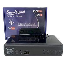 Цифровая ТВ приставка DVB-T2 SUPER SIGNAL М7700 (Wi-Fi) + HD плеер