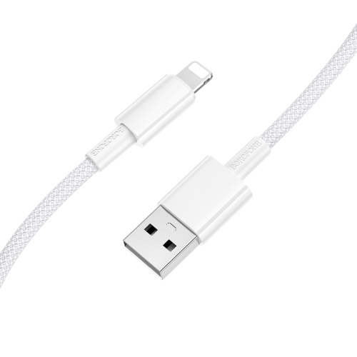 Кабель USB - Lightning BOROFONE BX117 (белый) 1м фото 2