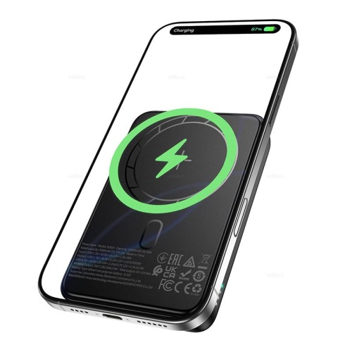 Портативный аккумулятор BOROFONE BJ82A 10000 mAh PD 20W Magnetic (черный) фото 2