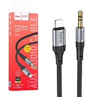 Аудио Адаптер HOCO UPA26 Lightning - 3.5mm AUX (черный) мятая упаковка