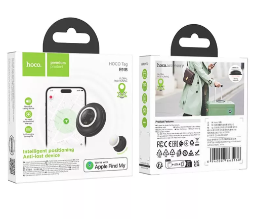 Smart GPS Трекер HOCO E91B для iPhone (черный) фото 2
