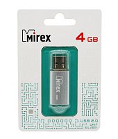 USB карта памяти 4ГБ Mirex Unit Silver (13600-FMUUSI04)
