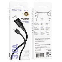 Кабель USB - TypeC BOROFONE BX111 (черный) 1м