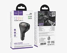 Автомобильный FM-трансмиттер HOCO E88 Bluetooth 35W 2C (черный)