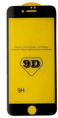 Защитное стекло iPhone 7 Plus/8 Plus (черный) 9D тех.упаковка