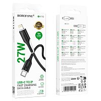 Кабель Lightning -TypeC BOROFONE BX119 27W (черный) 1м