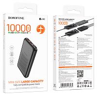 Портативный аккумулятор BOROFONE BJ30 10000 mAh 22.5W+ PD 20W (черный)