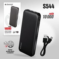 Портативный аккумулятор DEESPI DP10 10000 mAh (черный)
