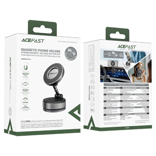 Автомобильный держатель для телефона ACEFAST E28 Magnetic (серый)