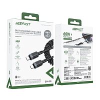 Кабель TypeC - TypeC ACEFAST C14-03 spring (черный) 1.2м