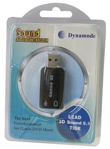 USB звуковая карта 5.1 AC002 (черный) фото 2