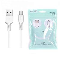 Кабель USB - Micro HOCO X13 (белый) 1м