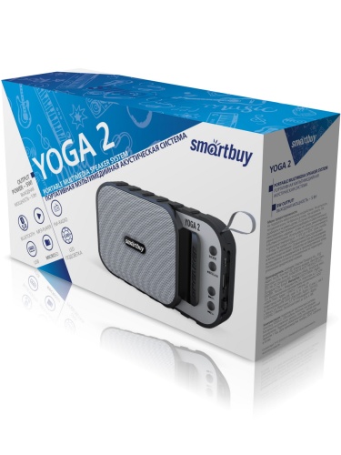 Акустическая система SmartBuy YOGA 2, 5Вт, Bluetooth, MP3, FM-радио, черна