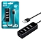 HUB USB Port 4USB 480 mbps HUB-112 JBH (черный)
