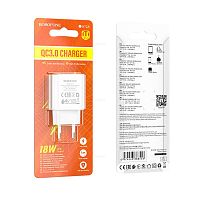 Сетевой адаптер питания BOROFONE BAS72A QC 3.0 (белый)