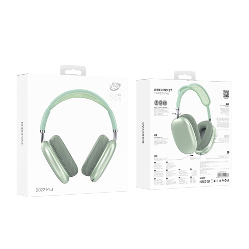 Полноразмерные Bluetooth наушники BOROFONE BO22 Plus (зеленый)