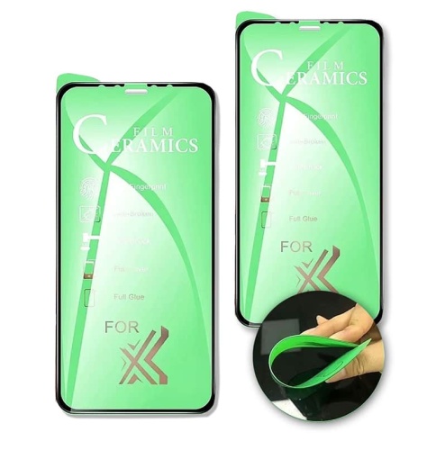 Защитное стекло Ceramics iPhone XsMax/11ProMax (черный) 